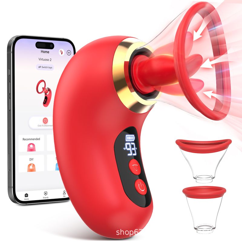 Tong Likken Zuigen Trillen Vrouwelijke Clitoris G-Spot Masturbatie Siliconen Vibrator_voghion.com