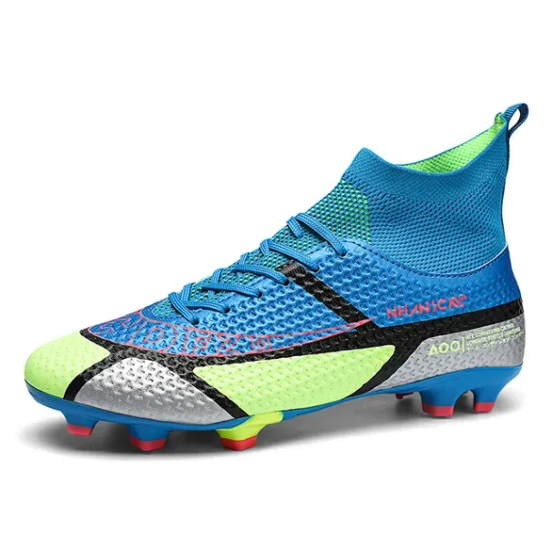 Vīriešu futbola apavi Profesionāli futbola zābaki Īpaši viegls zālājs Sporta skavas Unisex Treniņs FG Gari tapas Pretslīdes_voghion.com