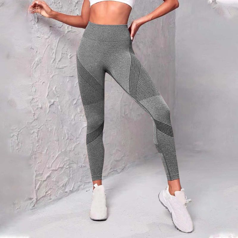 Women's Clothing Active Bottoms Peach Hip Fitness Line Yoga Pants_voghion.com