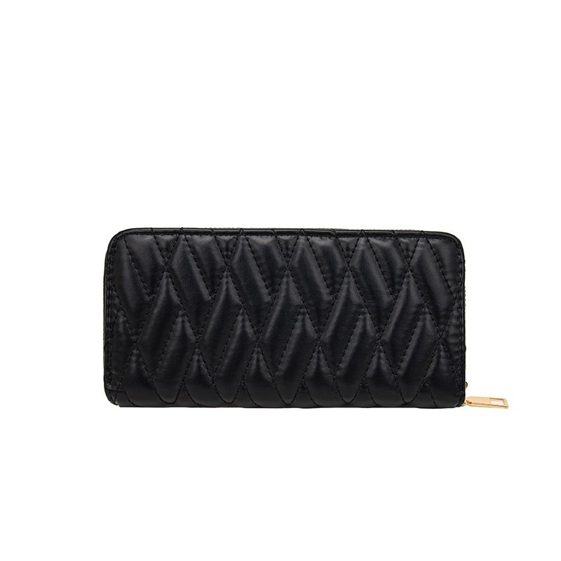 Women's Wallet & Men's Wallet Embroidered Thread Long Zipper Bag Clutch Bag Increase Mobile Phone Clutch Bag Large Capacity Coin Purse Tide._voghion.com