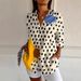2025 Hot Sale 3D Color Block Print Pattern Autumn Casual Loose Shirt Women's Button-Up Top_voghion.com