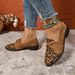 Plus Size Foreign Trade Damenschuhe Herbst 2024 Neue Slipper mit Leopardenmuster, lässige Wildleder-Mokassins mit Bordüre_voghion.com