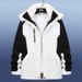 Outdoorjacke für Herren und Damen, abnehmbares 3-in-1-Innenfutter, wind- und wasserdichte Winterjacke, Bergsteigen_voghion.com