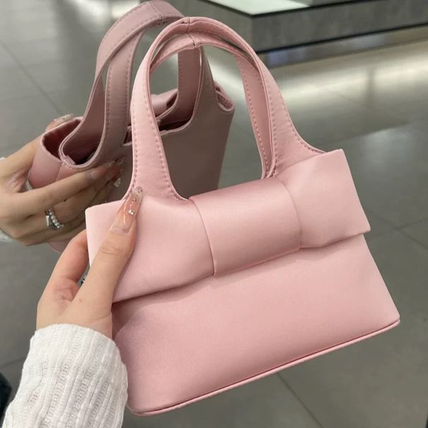 Borsa a mano con fiocco per donna 2025, nuova borsa a tracolla baguette versatile, di alta qualità e giocosa per ragazze._voghion.com