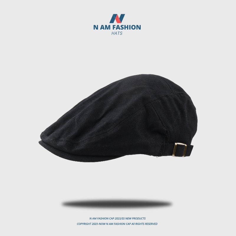 American Simple Literary Forward Unisex Street Casual Versatile Artist Workwear Style Duckbill Cap Trend_voghion.com