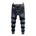 Grouss Gréissten Härekleeder Qualitéit Hierscht a Wanter Handduchbuedem gestickte Jeans Männer Plus Fat Plus Size Slim Fit Fat Jeans Männer_voghion.com