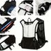 Unisex Black Multifunctional Running Vest - Lightweight Water Bag And Hydration System, Equipped With Survival Whistle, Adjustable Shoulder Strap,_voghion.com