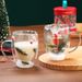 Christmas-Themed Single-Layer Glass Mug With Handle – Modern Minimalist Design, Customizable Logo Option, 350ml Capacity_voghion.com