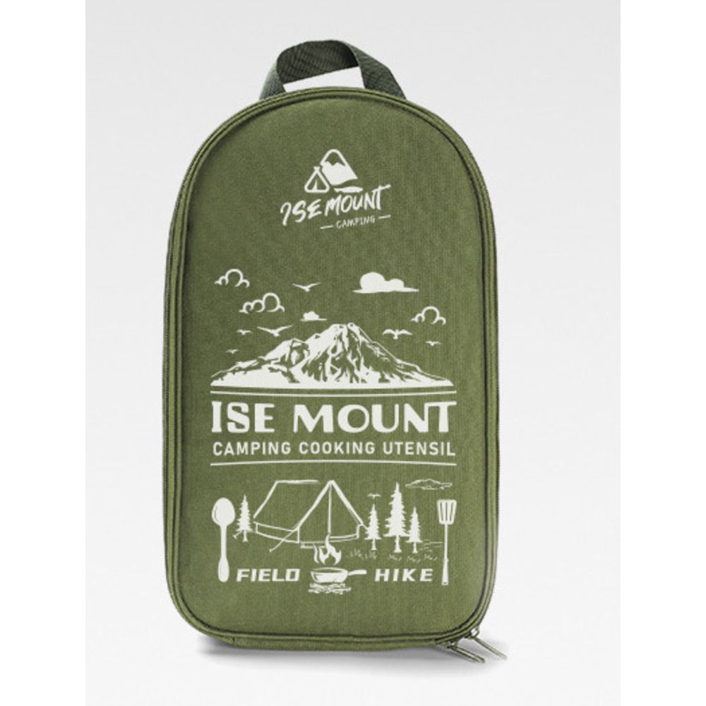 Outdoor chopping board portable cookware bag, emotional ethnic style camping handbag, spatula, meat fork storage bag_voghion.com