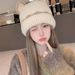 Cappello da gattino con orecchie, cappello da autunno inverno foderato in pile, nuovo, alla moda, caldo, con protezione per le orecchie e viso snello,_voghion.com