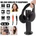 5 in 1 kabellose TV-Kopfhörer, Heim-Headset für Fernseher, Fernsehen, Ohrmikrofon, UK_voghion.com