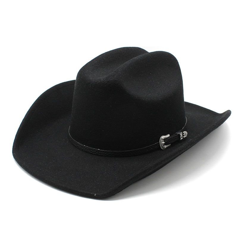 Fashion New Men Women Western Cowboy Hat With Belt Winter Autumn Church Jazz Elegant Cowgirl Sombrero Caps_voghion.com