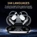Auriculares de traducción con IA: inalámbricos, de conducción ósea, traducción en tiempo real en 144 idiomas | 6 micrófonos con cancelación de ruido, para música, llamadas y correr_voghion.com
