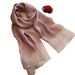 2023 Spring/Summer Silkworm Sunscreen Shawl Women's Double Layer Contrast Gold Tassel Silk Long Scarf_voghion.com