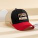 1 pezzo di berretto da baseball casual traspirante e regolabile con parasole in rete neutra con toppe alla moda, adatto per_voghion.com
