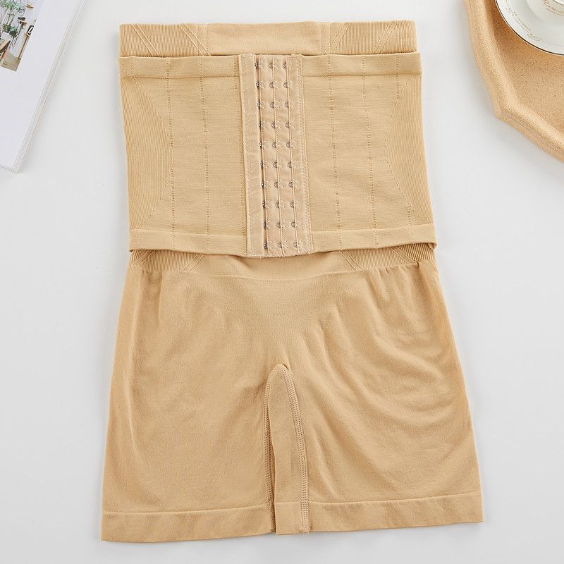 Γυναικεία μποξεράκια Intimates με ψηλή μέση και έλεγχο κοιλιάς, με υποστήριξη οστών από ατσάλι, αντι-μπούκλες, με σχέδιο κηρήθρας, κουμπωμένα, για διαμόρφωση σώματος_voghion.com