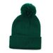 Berretto in maglia per bambini con pompon - Caldo cappello invernale per ragazzi e ragazze - Design a coste morbido ed elasticizzato - Protezione per le orecchie - Colori a tinta unita_voghion.com