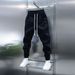 Men's Clothing Spring New Vertical Stripe Casual Pants Men's Trendy Elastic Waist Cuff Pants Fashion Sports Pants_voghion.com