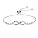 Women’s Jewelry Set Fashion hot selling jewelry 8 shaped bracelet sterling silver ocean heart necklace female earring combination set_voghion.com