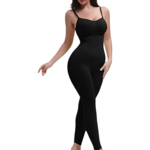 European And American Cross-Border Kardashian Style Seamless Tummy Control Waist Shaping Camisole Seven-Eight Length_voghion.com
