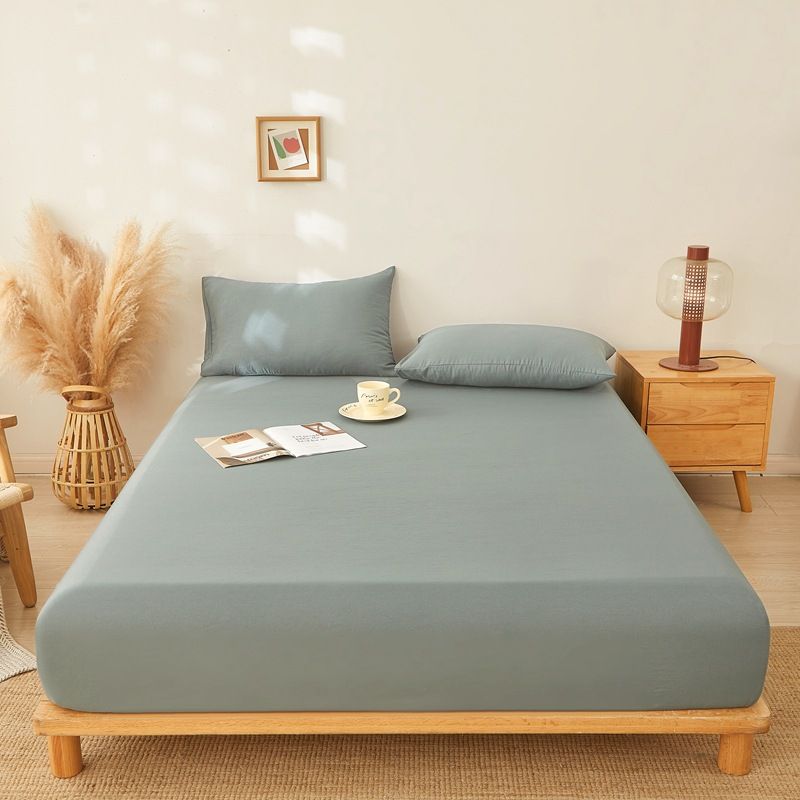 Organik Yıkanmış Keten Çarşaf - Nefes Alabilen Yatak Koruyucu Tek/Çift Kişilik Yatak İçin 1 ADET_voghion.com