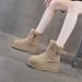 Women's Ankle Boots Thick-Soled Height-Boosting Boots Cold-Resistant Warm_voghion.com