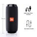 Enceinte Bluetooth portable sans fil, basses stéréo, USB, FM, basses stéréo_voghion.com