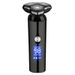 Electric Shaver – Triple Floating Heads, LED Power Display, IPX7 Waterproof, Rechargeable & Corded (Black, ABS Eco-Material)_voghion.com