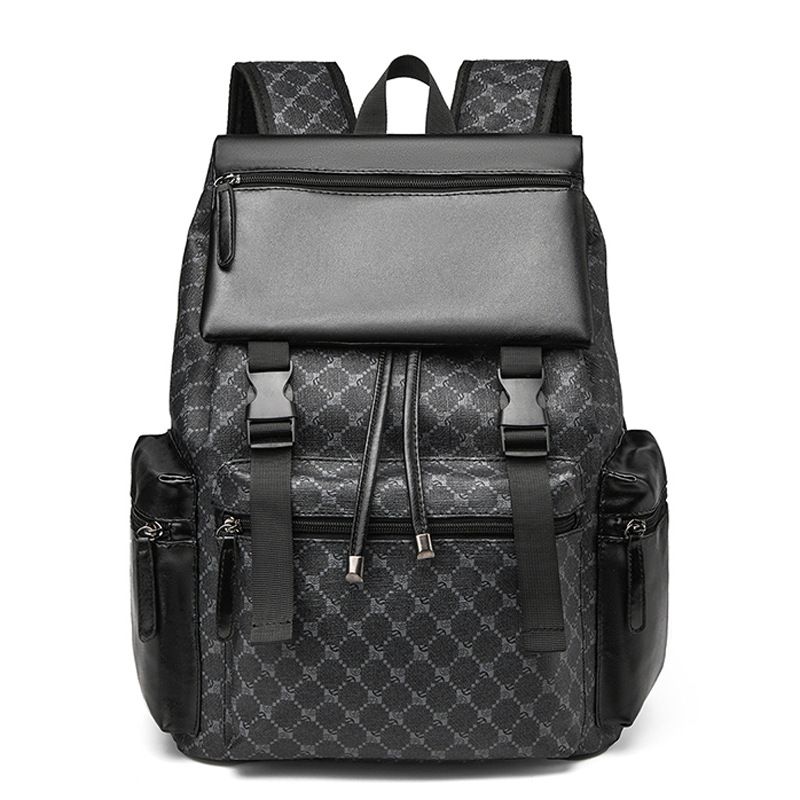 Sac à dos de marque tendance pour hommes, sac d'ordinateur décontracté, sac à dos de grande capacité, sac de voyage étanche, sac d'école décontracté_voghion.com