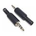 5-50 pezzi 2,5 mm / 3,5 mm mono stereo cuffia microfono adattatore connettore jack audio nero_voghion.com