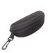 Large Pure Black Sunglasses Case Zipper EV Box Anti Pressure Anti Fall And Anti Wear Glasses Case With Hook Can Be Customized_voghion.com