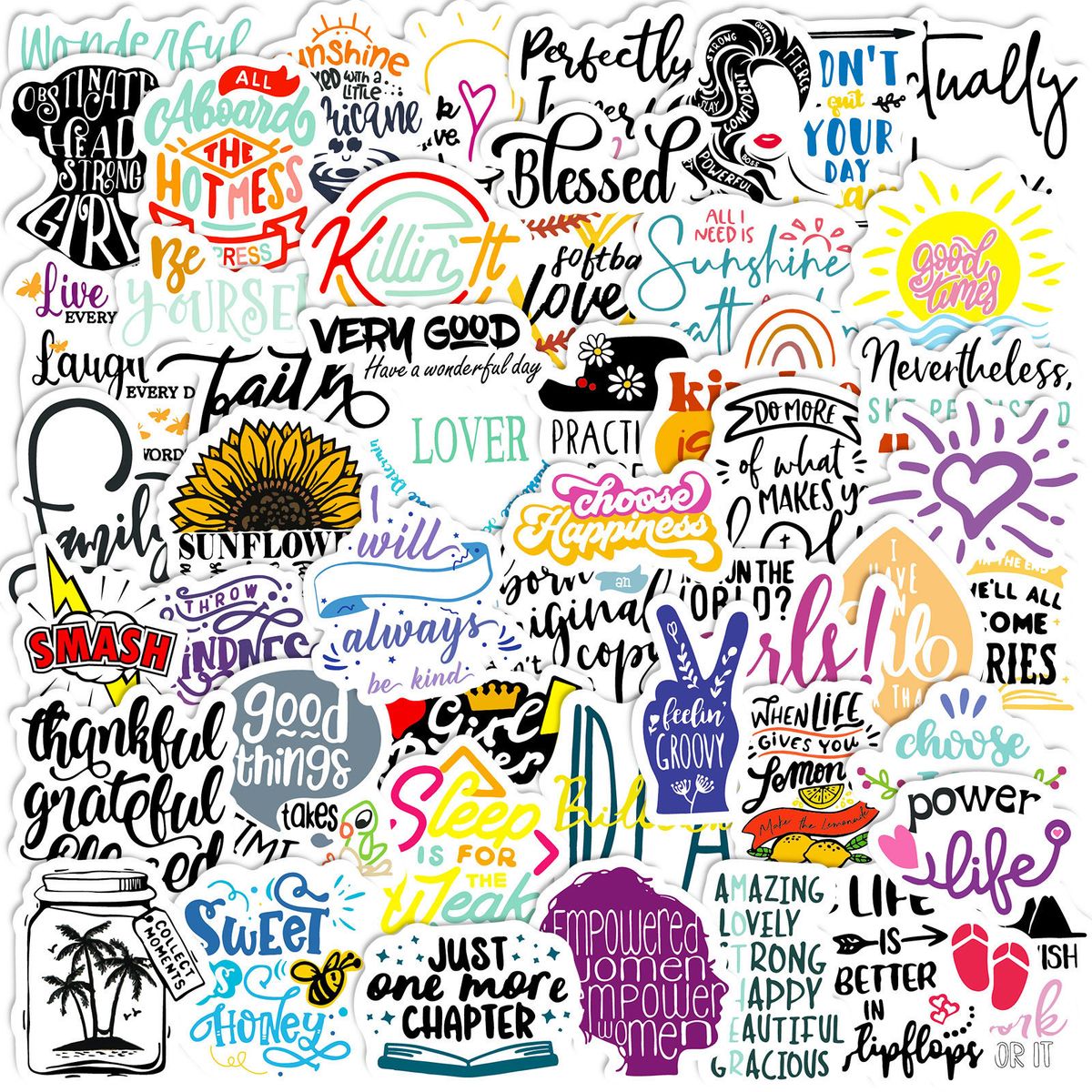 Schreibwaren Aufkleber Englisch buchstaben inspirierende text aufkleber tasse helm gepäck notebook graffiti aufkleber_voghion.com