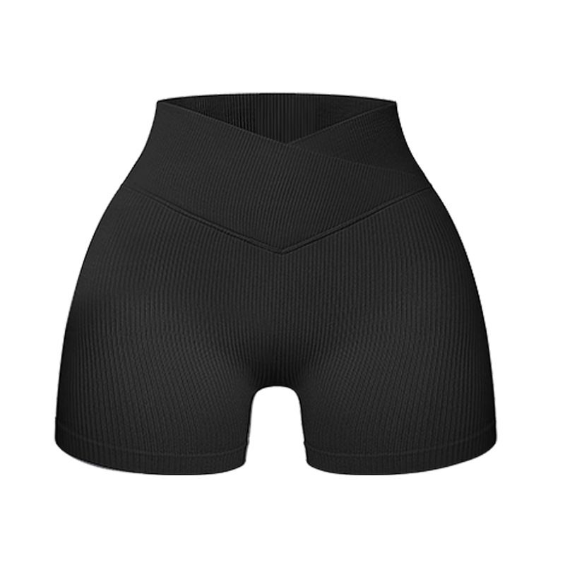 Women's Clothing Waist Thread Seamless High Elastic Three Point Yoga Pants Fitness Pants_voghion.com