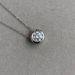 Sterling Moissanite Bubble Necklace Round Bead Classic 1 Carat TP950 Plated Choker Chain Women's Fashion Silver Jewelry_voghion.com