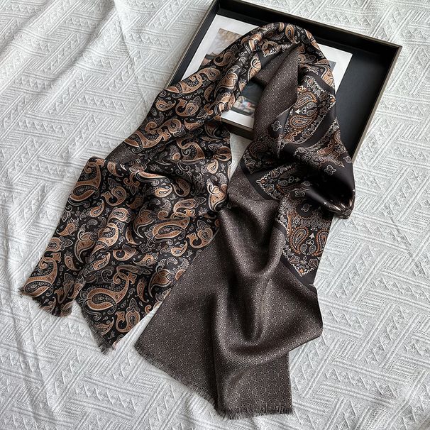 Sciarpa versatile in seta a doppio strato, con baffi lunghi e a righe, di alta qualità, per uomo, all'ingrosso, 100% gelso_voghion.com