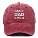 Unisex BESTDADEVER embroidered baseball cap made of pure cotton old washed baseball cap for outdoor leisure_voghion.com