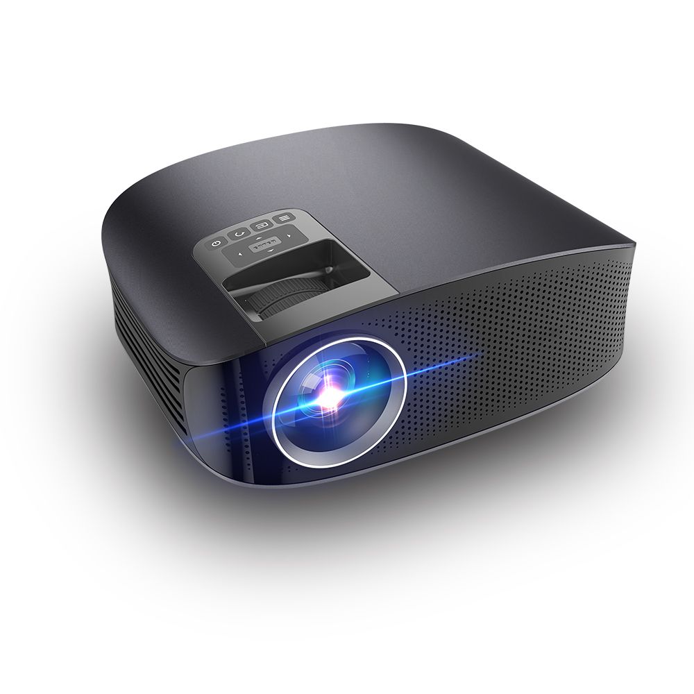 YG600 LCD LED Projector 3600 Lumens 1080P Wired Sync Display Video Multi Screen Home Cinema Proyector HD VGA USB DVD Player_voghion.com
