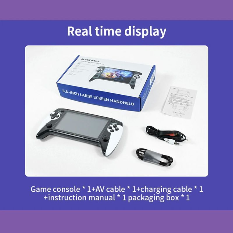 Console de jeu portable X9 avec écran de 5,5 pouces_voghion.com