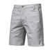 boy Cross-Border Summer New Cotton Casual Shorts European And American Straight Slim Five-Point Pants Plus Size Solid Color_voghion.com