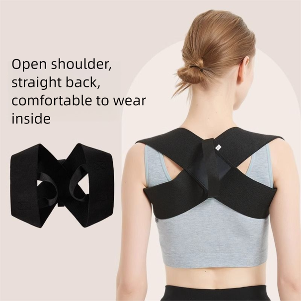 Erkekler ve Kadınlar İçin Kayış, Düzeltme Kayışı, Eğitim Omuz Destek Kemeri, Fitness Kas Genişletici, Kambur Sırt_voghion.com