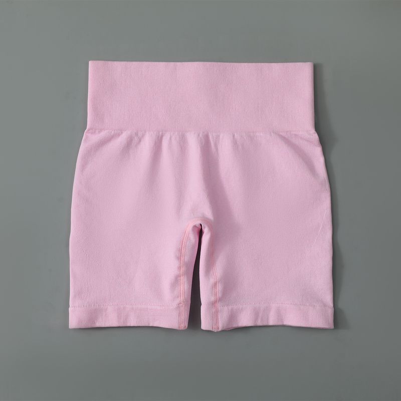 2025 INS New Seamless Yoga Outfit For Women Sports Fitness Short Sleeve High Waist Butt-Lifting Long Pants Set_voghion.com