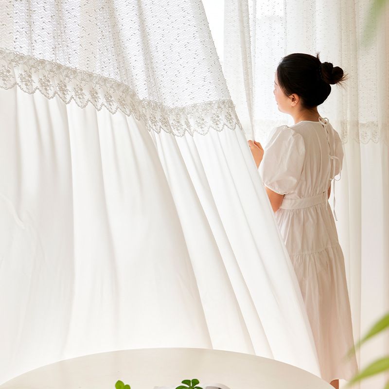 Domače pohištvo Spajanje Zavese Okno Zaslon Spalnica Balkon Bay Window Zavesa_voghion.com