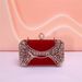 Hot Style Of The Season, Noble And Elegant Metal Hollow Carved Velvet Pearl Handle Evening Party Clutch Bag_voghion.com