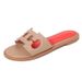Women's Shoes Summer Outdoor Fashion Flat Slippers One Line Beach Sandals Travel Flat Shoes For Women_voghion.com
