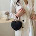 Korean Summer Heart-Shaped 2025 New Trendy Cute Girl Small Style Handbag Crossbody Evening Chain Bag_voghion.com