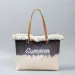 Summer New Arrival Embroidered Canvas Tote Bag With Fringe & Magnetic Closure - Beach Crossbody, Commuter Shoulder Bag,_voghion.com