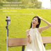 Shenzhou Selfie Stick Treppiede 1.8m Gimbal Anti-Vibrazione Portatile per Streaming Live con Telecomando da Pavimento_voghion.com