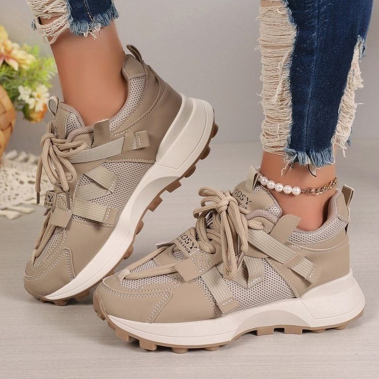 SHLIANG Women Casual Shoes Fashion New Colorful Lace Up Tennis Sneakers Women Leisure Versatile Platform Shoes For Women Zapatos De Mujer Y0485_voghion.com