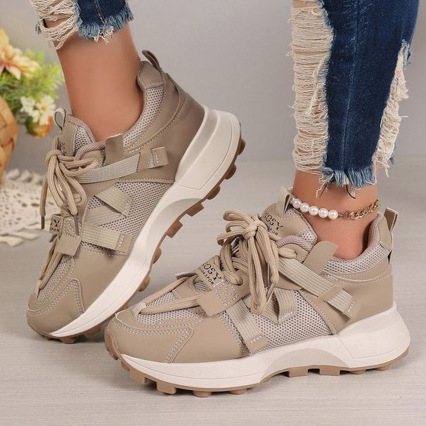 SHLIANG Women Casual Shoes Fashion New Colorful Lace Up Tennis Sneakers Women Leisure Versatile Platform Shoes For Women Zapatos De Mujer Y0485_voghion.com