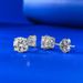 Mujing Jewelry S Silver One Carat Classic Round Cut Simulated Diamond Fashion Versatile Earrings For Women_voghion.com